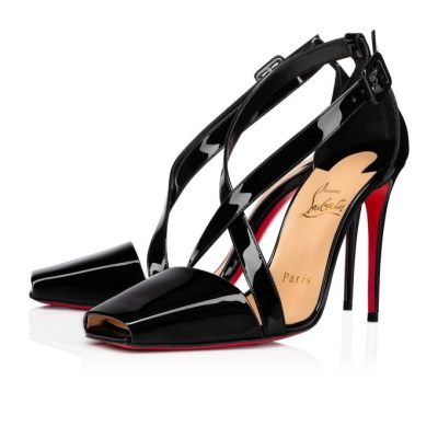 Tacones Ambretta Cross Christian Louboutin Mujer - Negros - 3205096H734